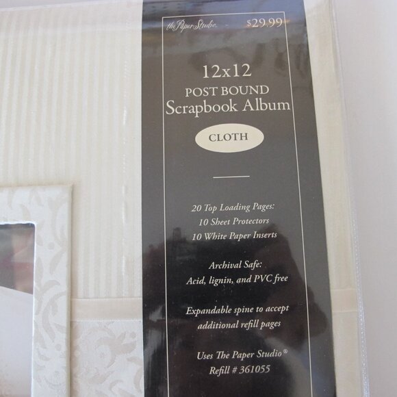 NWT Paper Studio Wedding Scrapbook Album Size 12"x12" - Picture 3 of 5